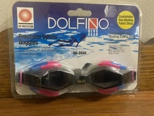 Dolfino Pro Series Premier Dive Gear Adult Precision Optics Goggles New Sealed