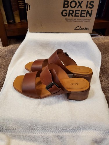 Clarks Landra35 Damen-Maultier dunkelhellbraun Gr. 7,5 - Bild 3 von 5