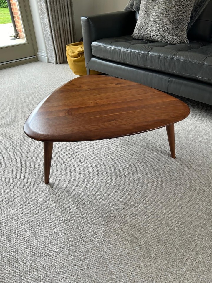 coffee table Retro style solid Walnut eBay