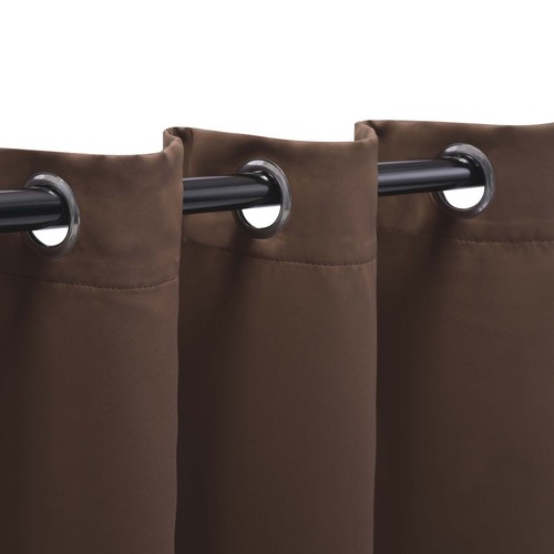 Solid Classic Modern Grommets Room Darkening 42" Wide Blackout Curtain Panel Set - Picture 6 of 206