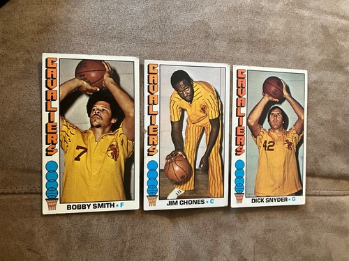 Cleveland Cavaliers 3 Basketball Cards 1976 Topps 2 97 114 Smith Chones Snyder