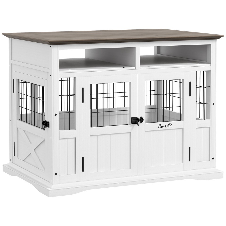 Dog Crate Furniture Side End Table w/ Storage for Small Medium Dogs eBay
