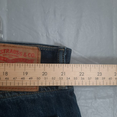 Jeans uomo Levis 559 42x32 taglio dritto blu lavaggio scuro denim gamba dritta - 0325 - Foto 8 di 8