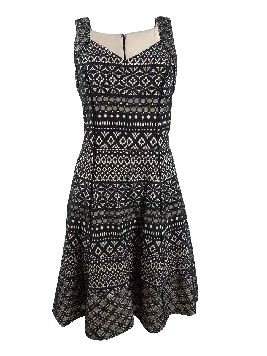 Vestidos florales Donna Ricco algodón para mujeres