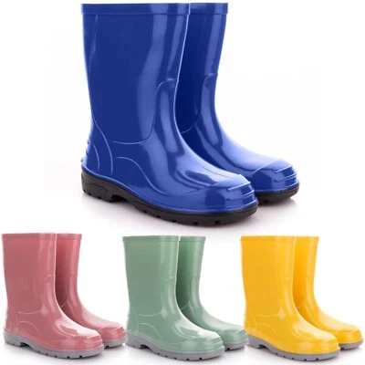 LEMIGO Kinder Gummistiefel Regenstiefel Wasserdicht Jungen Mädchen Größe 24-35