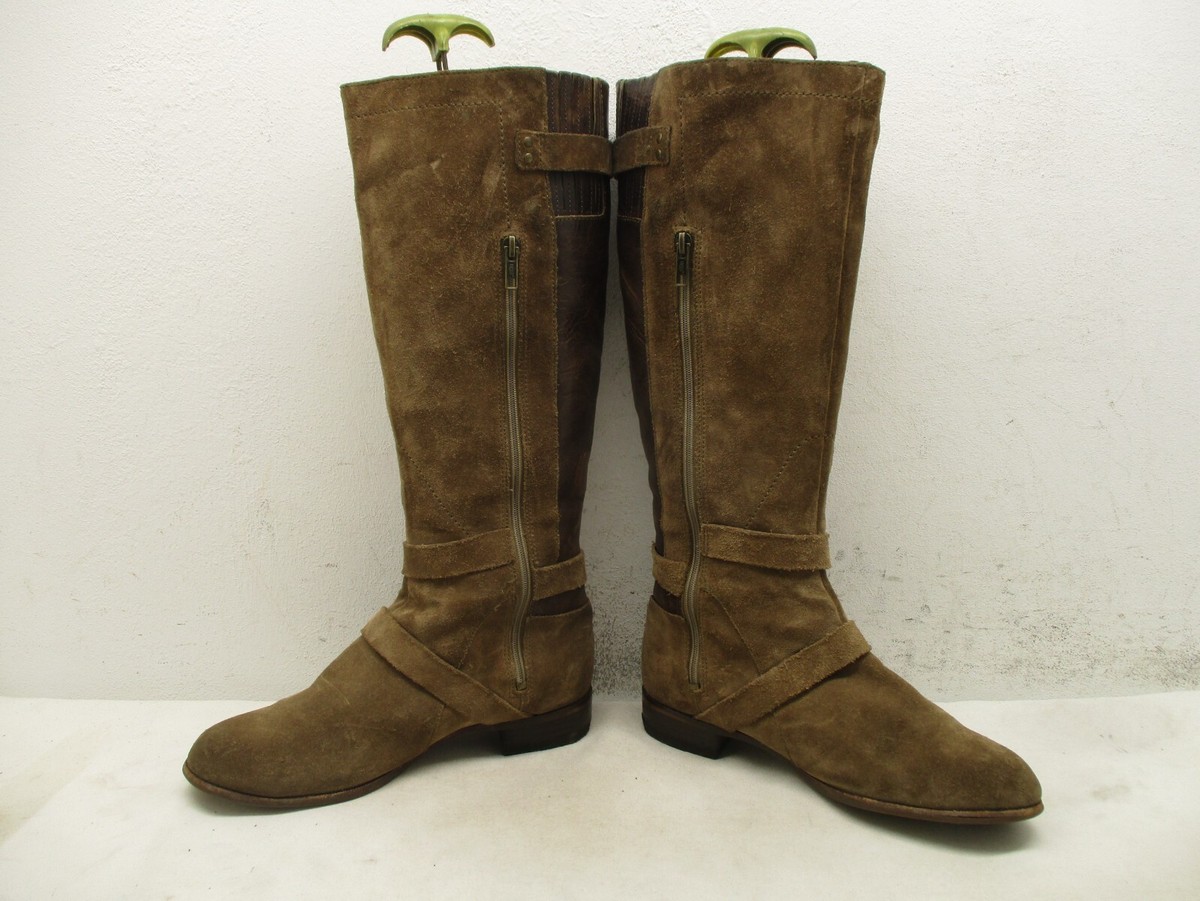UGG Cydnee Tall Brown Leather Suede Knee High Boots Sty