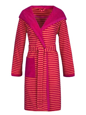 Esprit Damen Bademantel mit Kapuze STRIPED HOODY Gr. XS-XL in 5 Farben