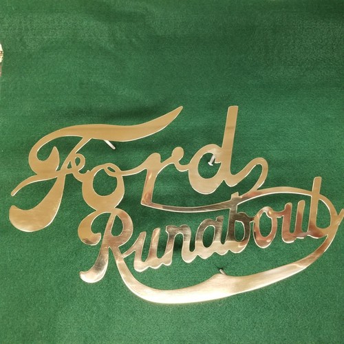 Ford Runabout Brass Radiator Script - Bild 2 von 5