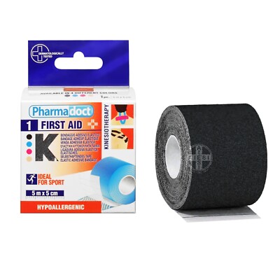 5 Rotoli Di Nastro Kinesiologia Da 5 Cm X 5 M – Supporto Muscolare Per Sport E Fisioterapia