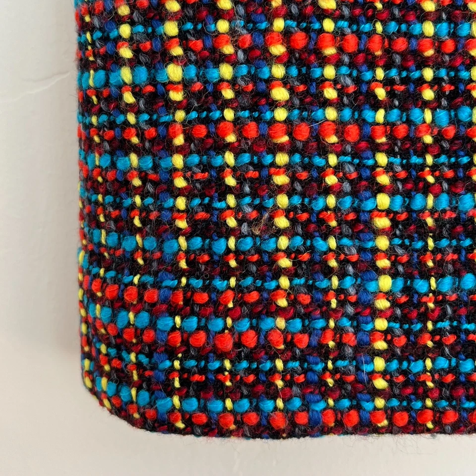 Falda Lápiz KATE SPADE Judy Lana Tweed Multicolor Clásica Cintura Alta Talla 00 Foto 3 de 4