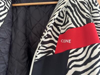 Celine 2022Aw Zebra Print Tracksuit Jacket Xl | eBay