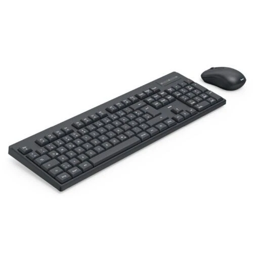Hama WKM-100 USB Wireless Keyboard 1200dpi Mouse Desktop Kit AI Assist M/Media - Image 4 of 4