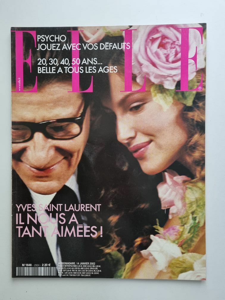 Mode France Ysl Mode Magazine De Mode ELLE #2924 14 Janvier 2002