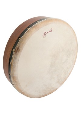 14'' IRISH CELTIC BODHRAN DRUM w/ FIXED GOATSKIN HEAD ~ SOLID SHEESHAM FRAME