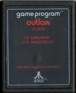 Online Discount Sale Atari 2600 Game Outlaw Textlabel V2 Cartridge Wholesale Price Www Sportseed In