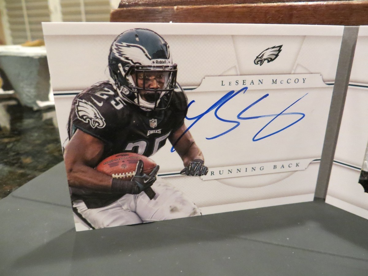 National Treasures Autograph Jersey Booklet Eagles Bills LeSean