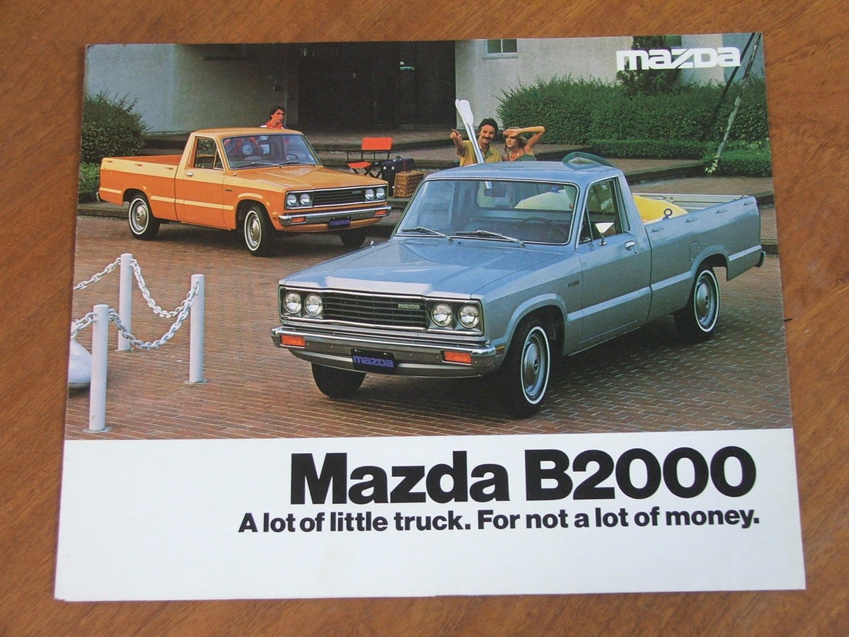 1979 Mazda B2000 Ute original US market foldout brochure | eBay