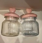 Valentines Day Candy Jars, Set Of 2, Clear Jars With Heart Lid Glass Candy Jar — photo 6
