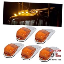 31LED Amber Cab Marker Lights Waterproof Top Roof Truck Running Lights 5pcs
