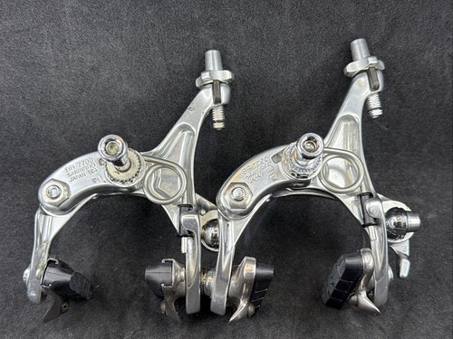 Shimano DURA-ACE BR-7700 Dual Pivot Silver Rim Brake Caliper Set EXCELLENT USED - Picture 11 of 17