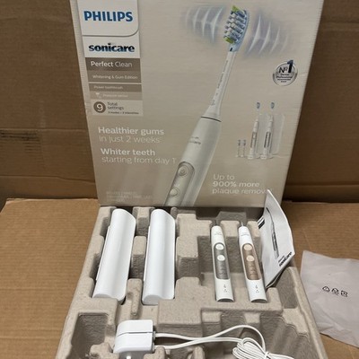 Philips Sonicare PerfectClean Rechargebale Electric Toothbrush, 2-pack USED GOOD