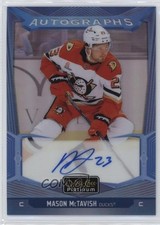 2024-25 O-Pee-Chee Platinum Blue Rainbow Auto Mason McTavish #BA-MT