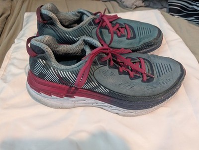 Hoka One One Bondi 5 1014759 AVIG Blue Lace Up Running Shoes Women s Size 10
