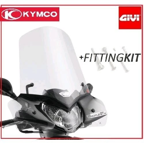 Kit Completo Parabrisas GIVI 443a + Soportes Kymco People GTi 125-200-300 Foto 2 de 4