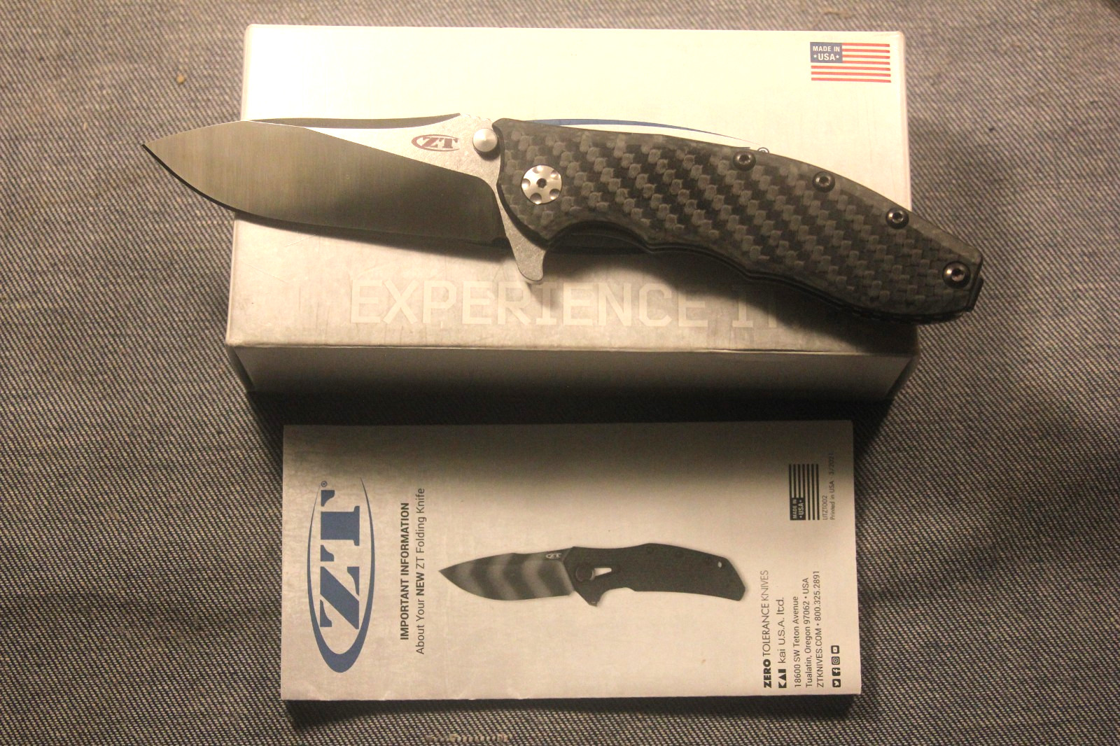 ZERO TOLERANCE  0562CF  HINDERER SLICER KNIFE