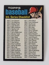 1971 Topps Baseball 6th Series Checklist #619 EX-MT w/ Copyright Unmarked