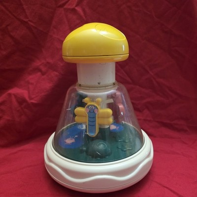 Vintage Tomy Push Down Merry-Go-Round Toy