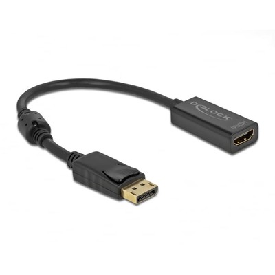 Delock Adaptor DisplayPort 1.2 Male to HDMI Female 4K Passive Black