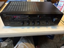 Yamaha RX-700U Stereo Receiver Black Analog AM/FM Radio Tuner 5 Inputs Tested