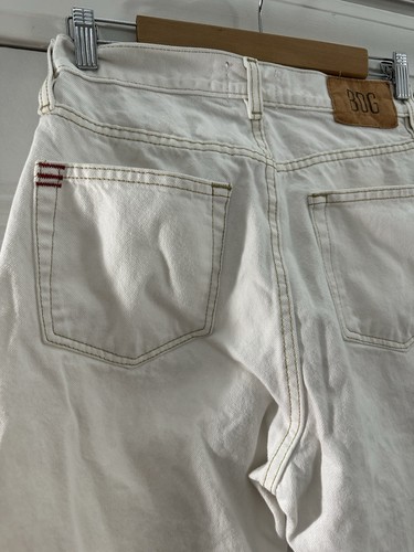 BDG Urban Outfitters Cowboy Jean Womens 28 Straight Leg Denim Cotton Off White - Picture 6 of 17