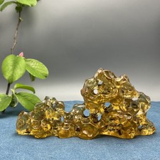 China Clear Glaze Carved Exquisite Statue Pen Rack Home Decor Penholder Art