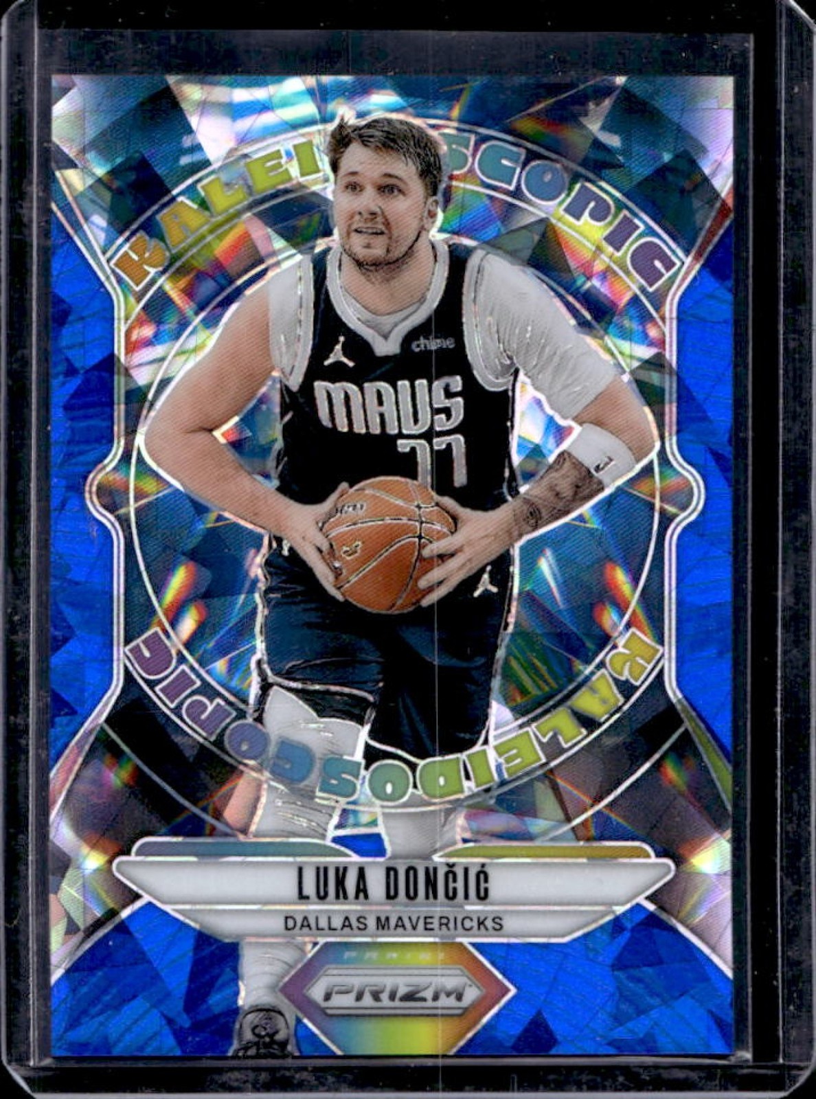 2024-25 Prizm Luka Doncic Kaleidoscopic Blue Ice #123/125 Mavericks