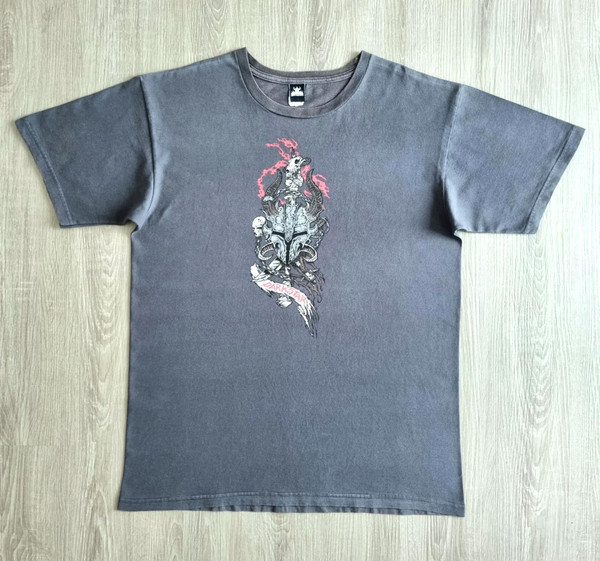 Vintage DARKSTAR Skateboards Shirt L Black Knight 90s Blind Skate Apparel Baker
