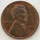 1945 Circulated Lincoln Wheat Cent. A nice album slot filler.