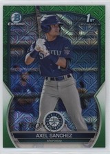 2023 Bowman Chrome Prospects Mega Box Green Mojo Refractor /99 Axel Sanchez 1mc5
