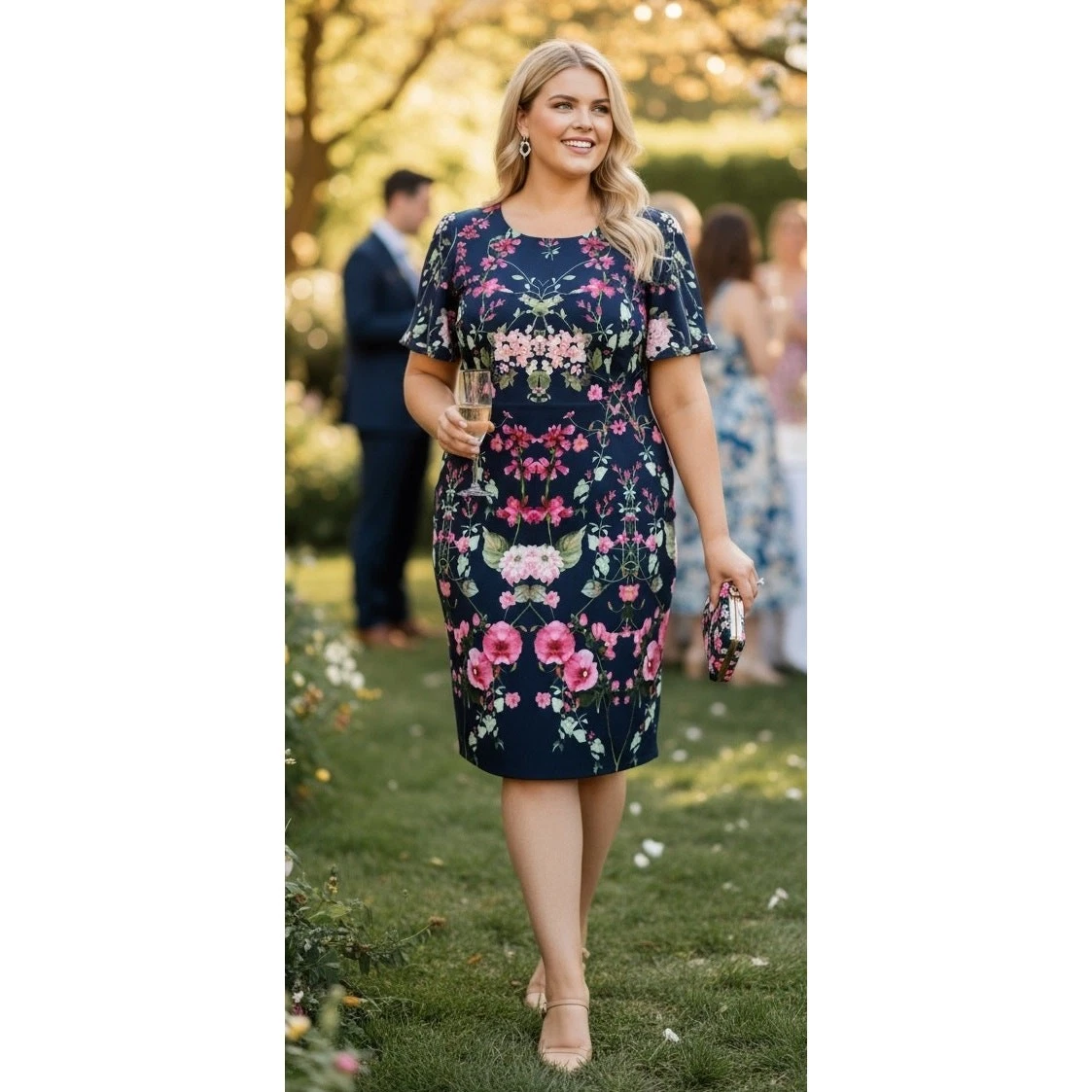 adrianna papell plus size cocktail dresses Plus Size Sleeveless Metallic Crinkle Midi Dress In Sage Gold