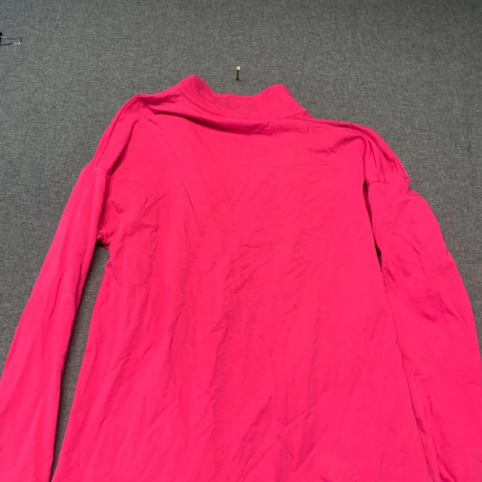 Sudadera para mujer T By Talbots talla S rosa 1/4 cremallera pulóver mezcla de algodón Foto 4 de 4