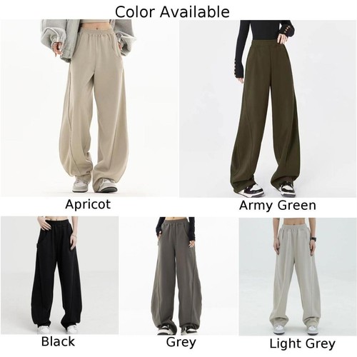 Trendy Wide Leg Sweatpants for Women with Comfortable High Waist Design - Picture 5 of 22