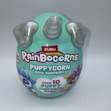 Rainbocorns Puppycorn Bow Surprise Plush Stuffed Animal Silver Over 10 Puppy
