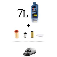 Hoffcar Wartungsset 4 Filter Und 7L ÖL FüR Citroen Jumper III 2.2 Hdi 74Kw