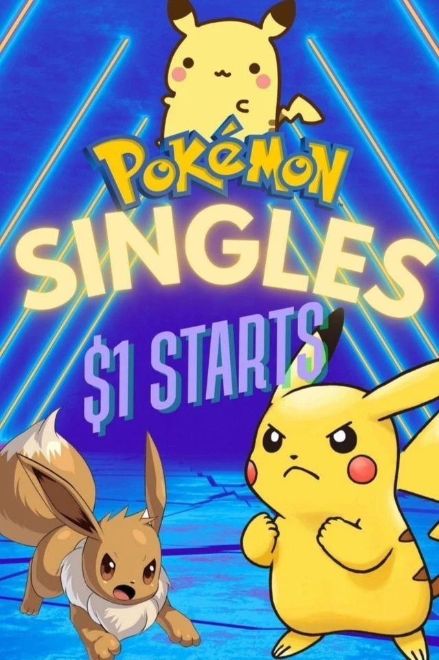 $1 POKEMON SINGLES 💕 $4.99 MAX SHIPPING 🔥
