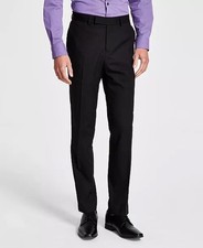 Kenneth Cole Reaction Men's Ready Flex Slim Fit Suit Pants ONLY Black 30X32