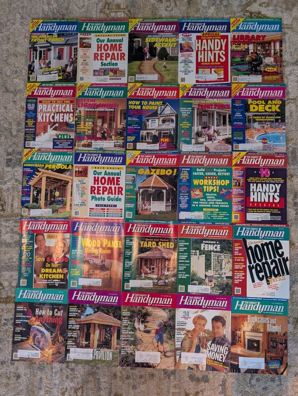 The Family Handyman Magazine 1994 To 1996 Lot Of 25 DIY