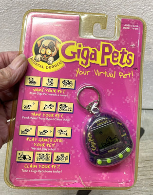 Giga Pets Virtual Digital Doggie 1997 Tiger Electronics Vintage Pet Toy - WORKS