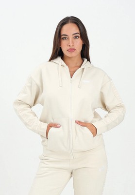 Puma Sweatshirts Damen Weiß Zip Sweatshirt Zip Sweatshirt Essentials Tape