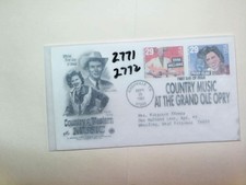 U. S. FDC  2771,72 - Hank Williams Patsy Cline - ArtCraft cachet - comb. ship!